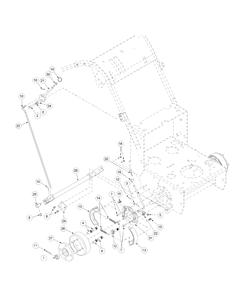 Hydro Brake Assembly Diagram and Parts List for H1952 55AI4HPD750-WAM Cub Cadet Lawn Mower